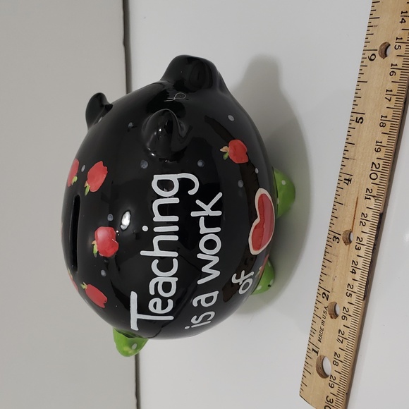 Ceramic Pig Shape Piggy Bank Teacher Gift - Picture 5 of 6